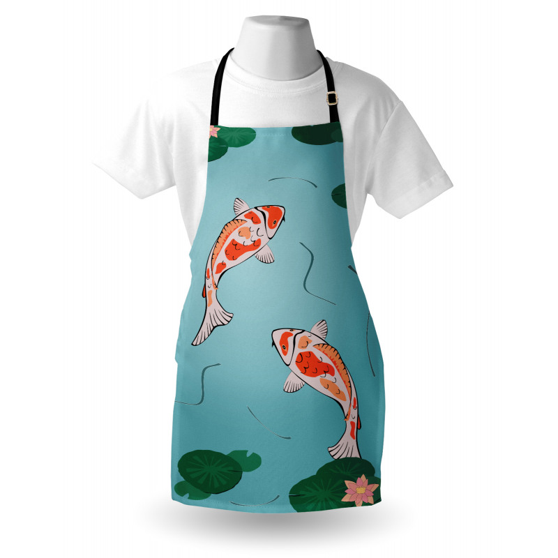 Japanese Koi Swimming Pond Apron