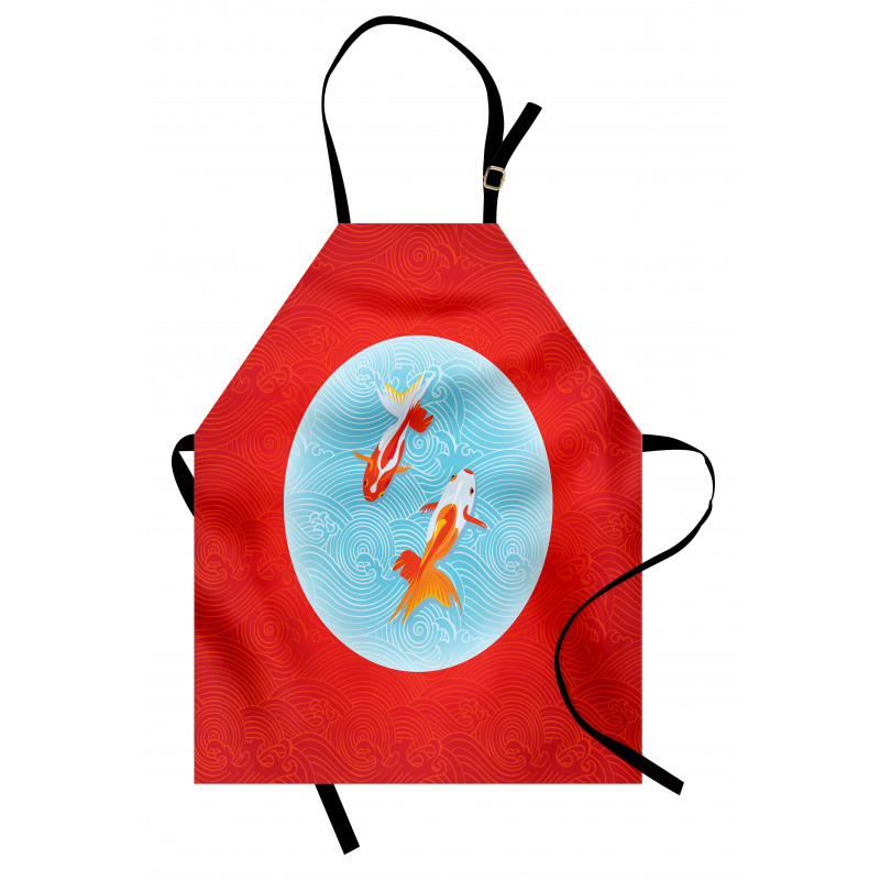 Pair of Fishes Japanese Apron