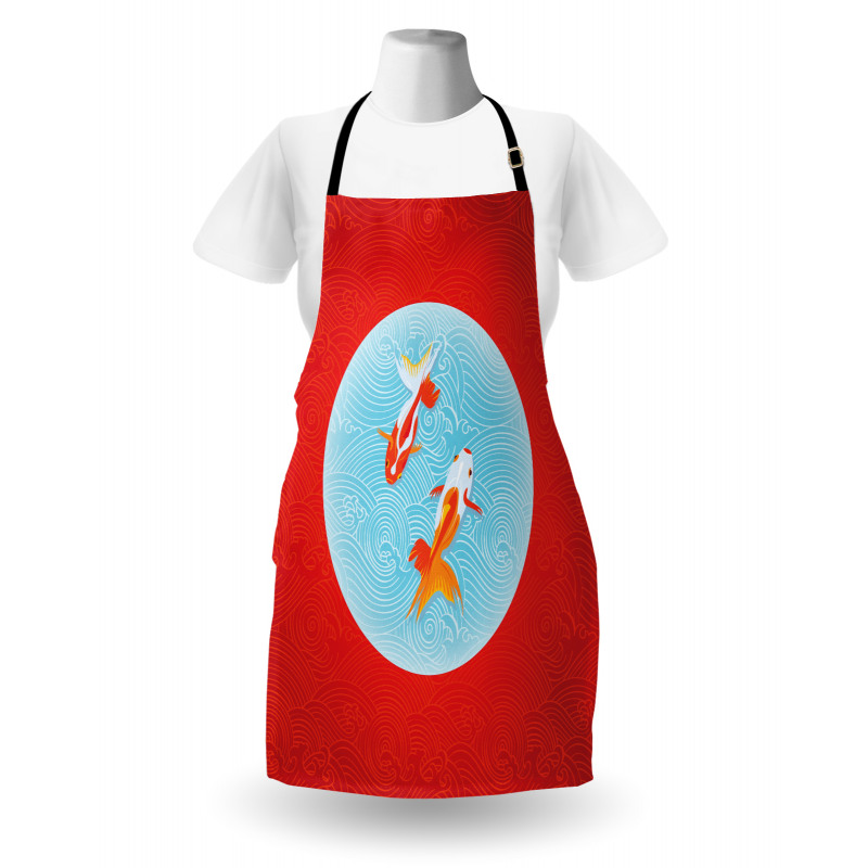 Pair of Fishes Japanese Apron