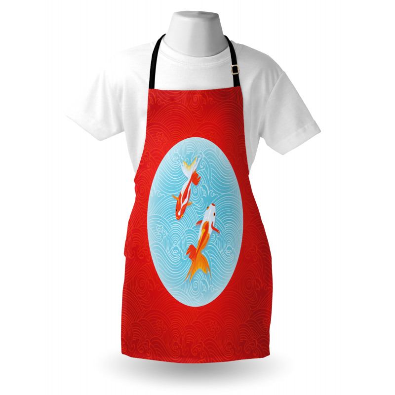 Pair of Fishes Japanese Apron