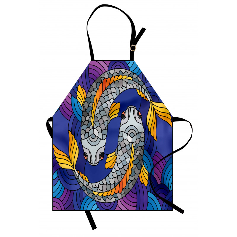 Stained Glass Style Fish Apron