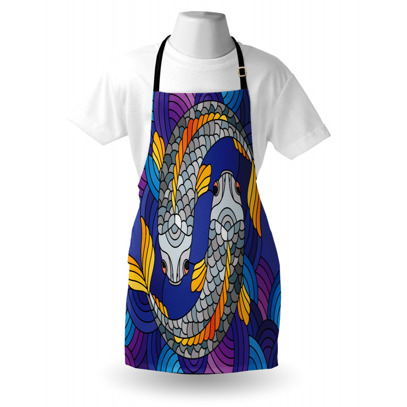 Stained Glass Style Fish Apron