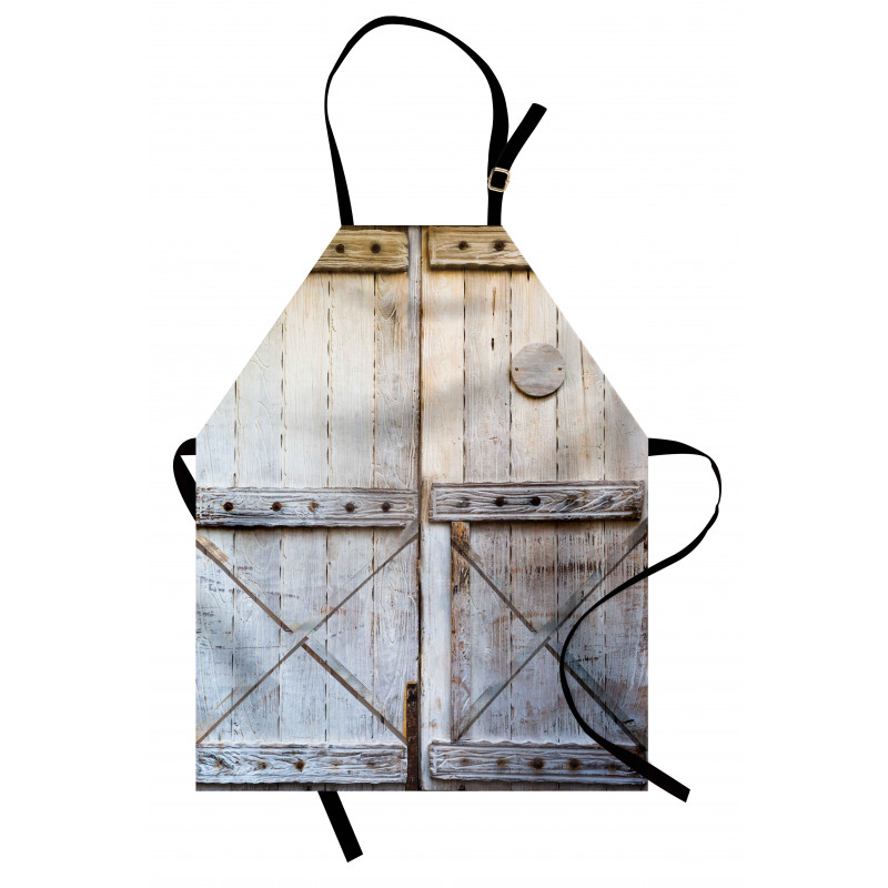 Country Rusty Wooden Door Apron