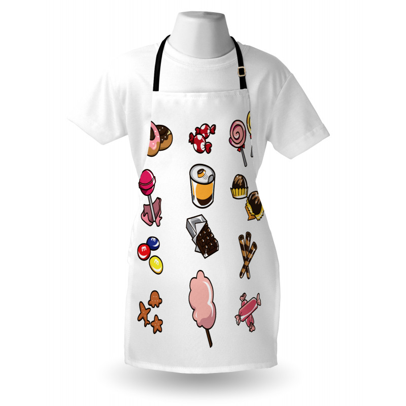 Cartoon Various Candies Apron