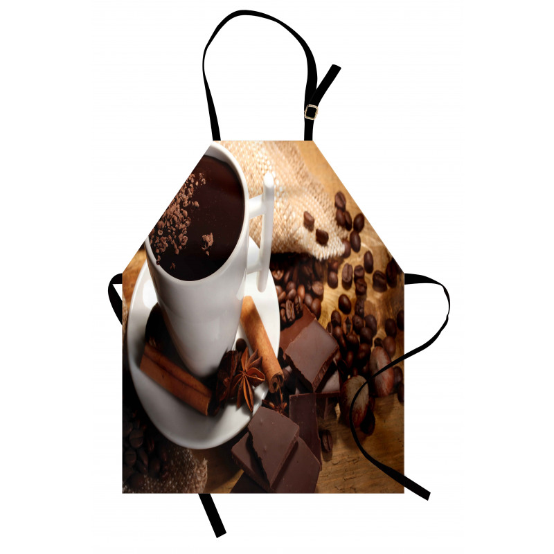 Cup of Hot Chocolate Nuts Apron