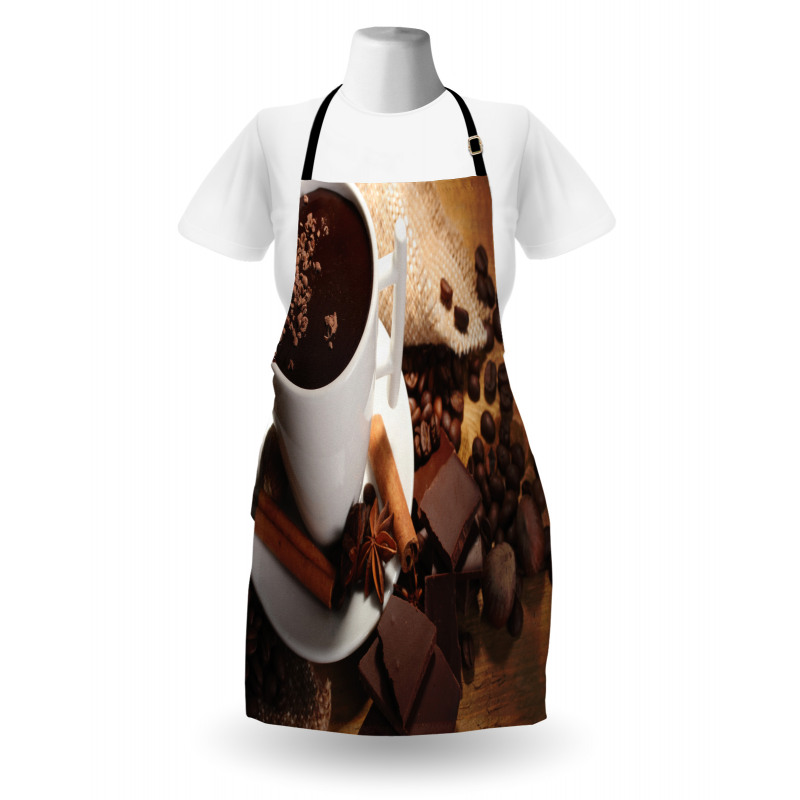 Cup of Hot Chocolate Nuts Apron