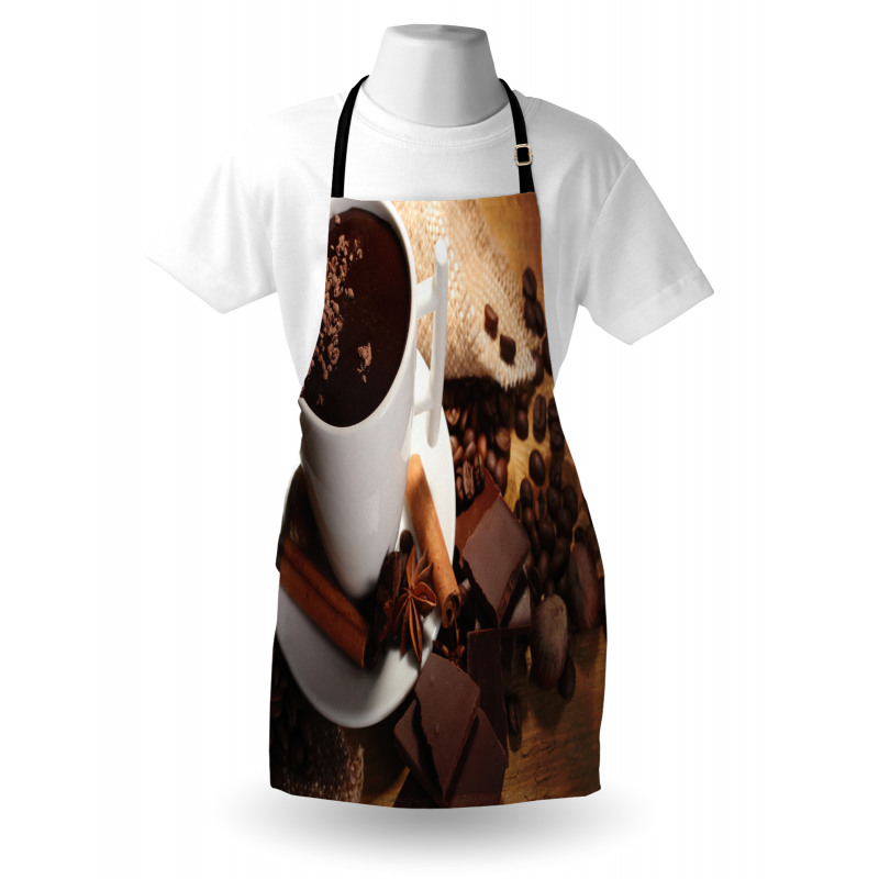 Cup of Hot Chocolate Nuts Apron