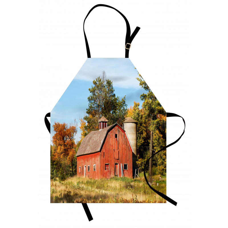 Old Barn Silo with Trees Apron