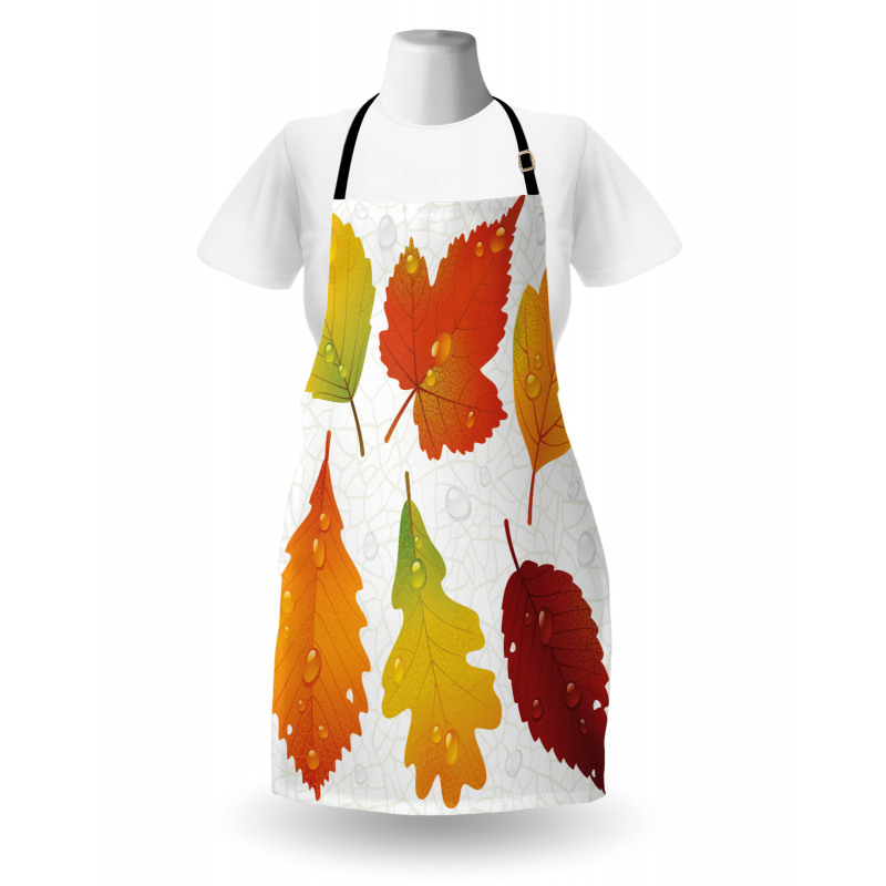 Realistic Dried Leaves Falling Apron