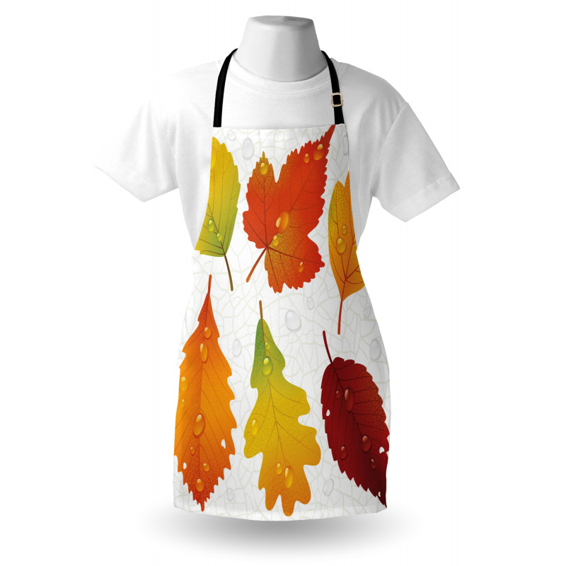 Realistic Dried Leaves Falling Apron