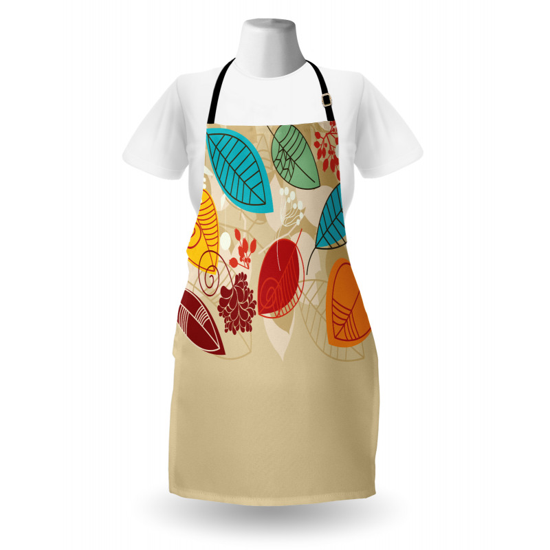 Autumn Inspired Botanical Art Apron