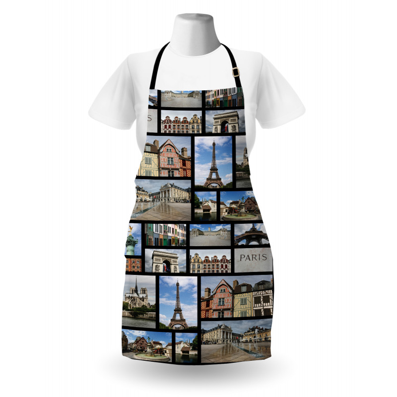 France Iconic Landmarks Photo Apron