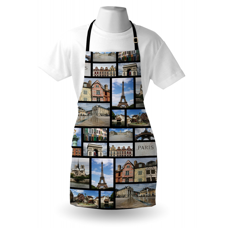 France Iconic Landmarks Photo Apron