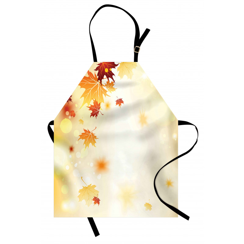 Abstract Maple Leaves Bokeh Apron