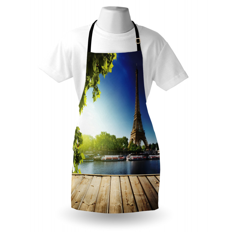 Eiffel Tower Wood Pier Seine Apron