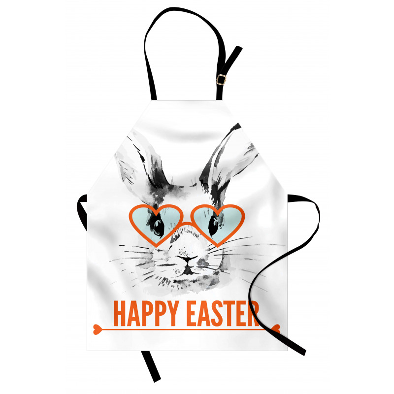 Funny Bunny Glasses Apron