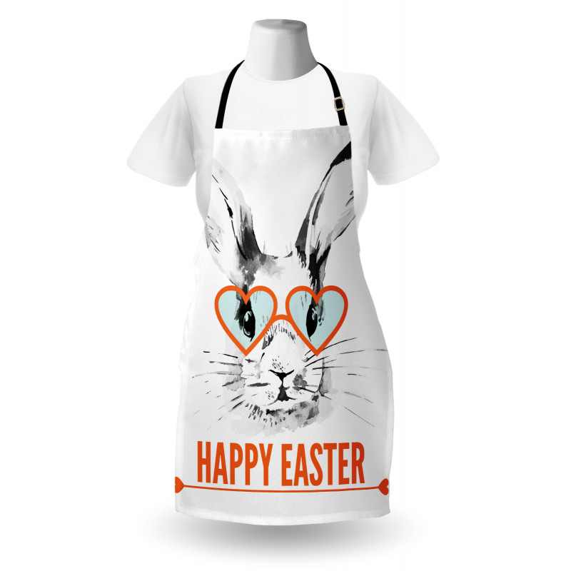 Funny Bunny Glasses Apron