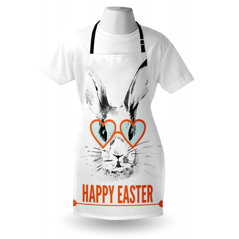 Funny Bunny Glasses Apron