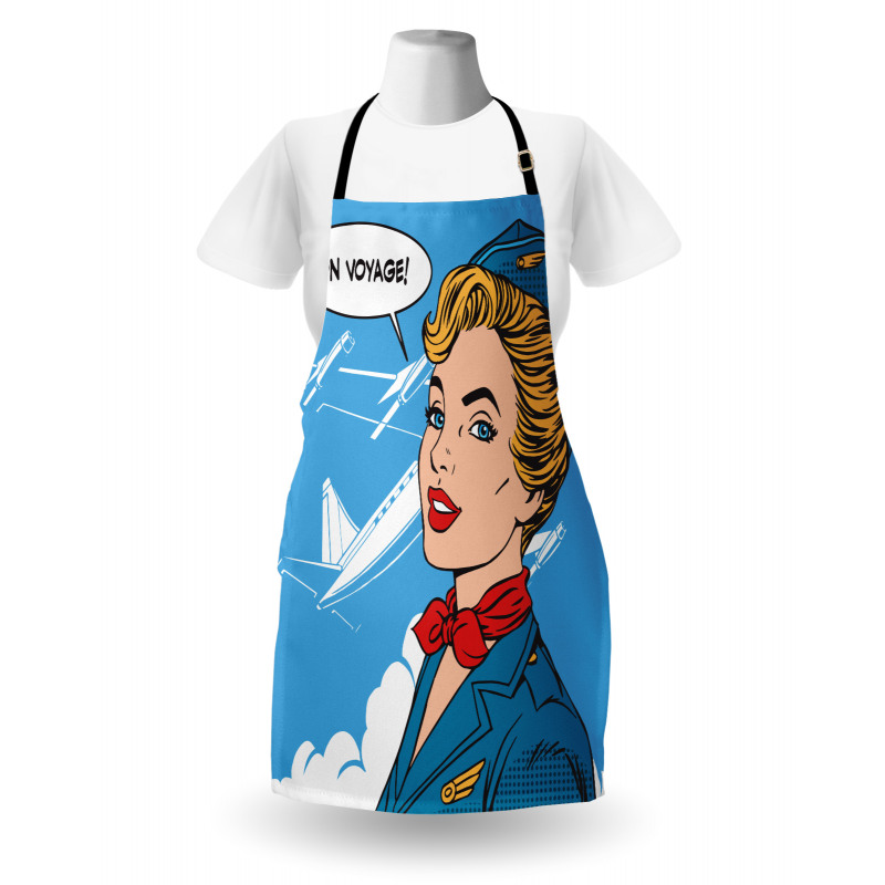 Bon Voyage Stewardess Retro Apron