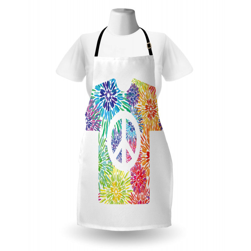 T-Shirt Design Hippie Style Apron