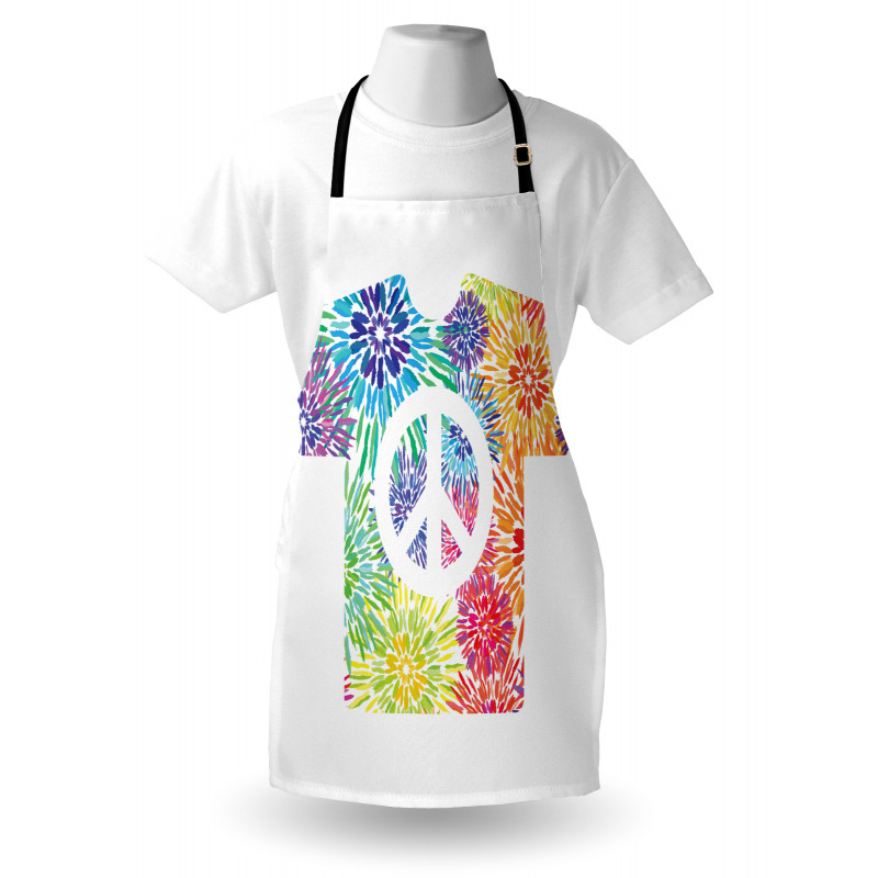 T-Shirt Design Hippie Style Apron