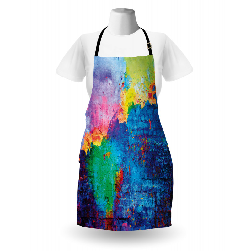 Vibrant Graffiti Spray Apron