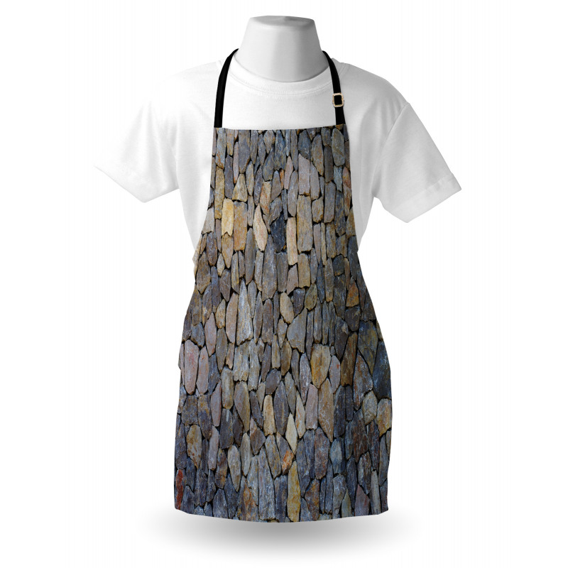 Grey and Beige Stones Apron