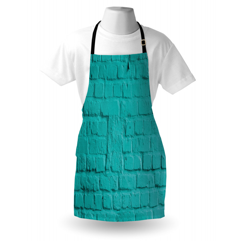 Turquoise Rough Wall Apron