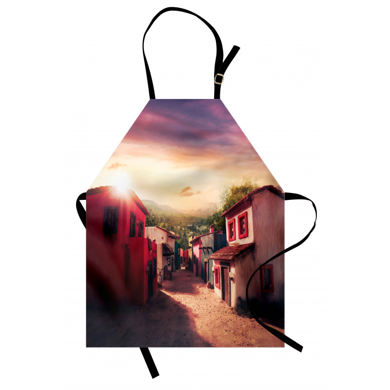 Mexican Town Sunset Apron