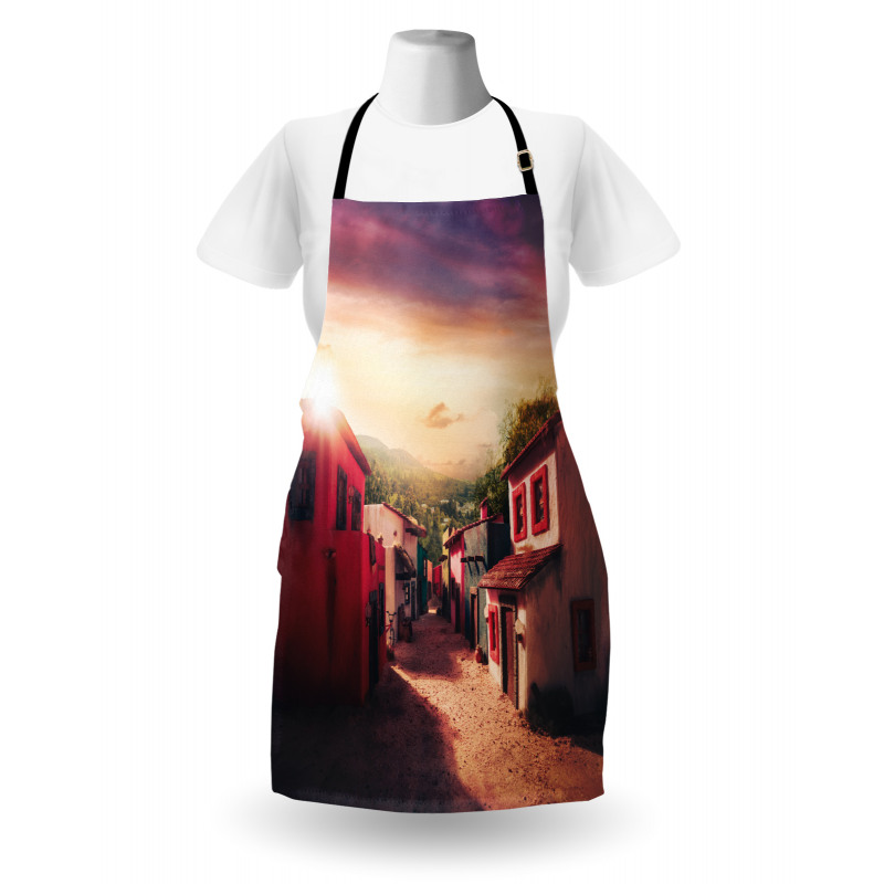 Mexican Town Sunset Apron