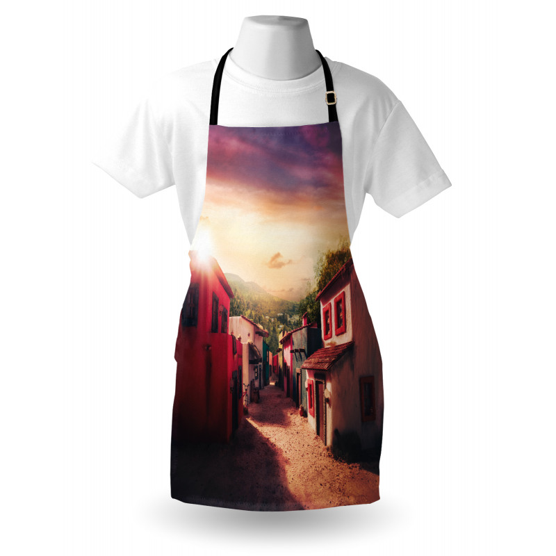 Mexican Town Sunset Apron