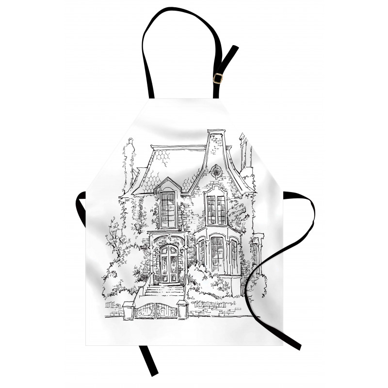 Gothic Mansion Art Apron