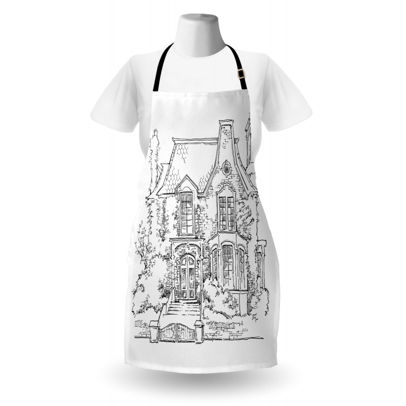 Gothic Mansion Art Apron