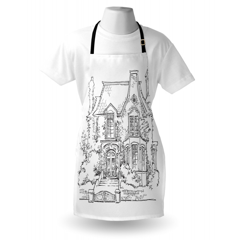 Gothic Mansion Art Apron