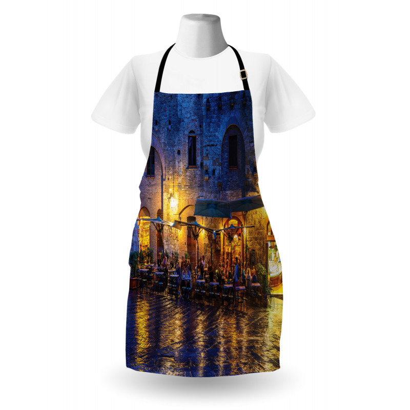 Night View Italy Apron