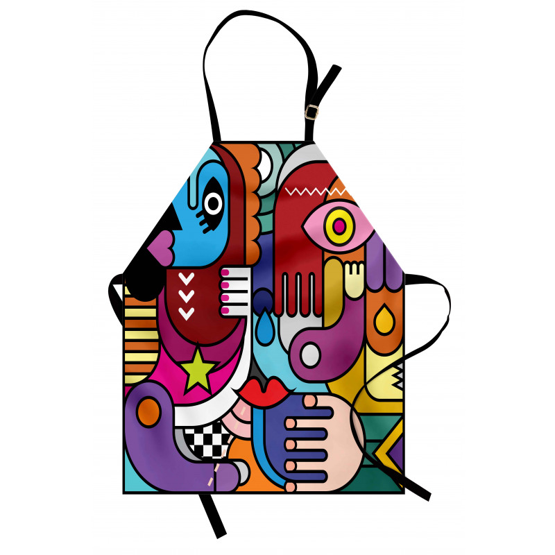 Abstract Complex Shapes Apron