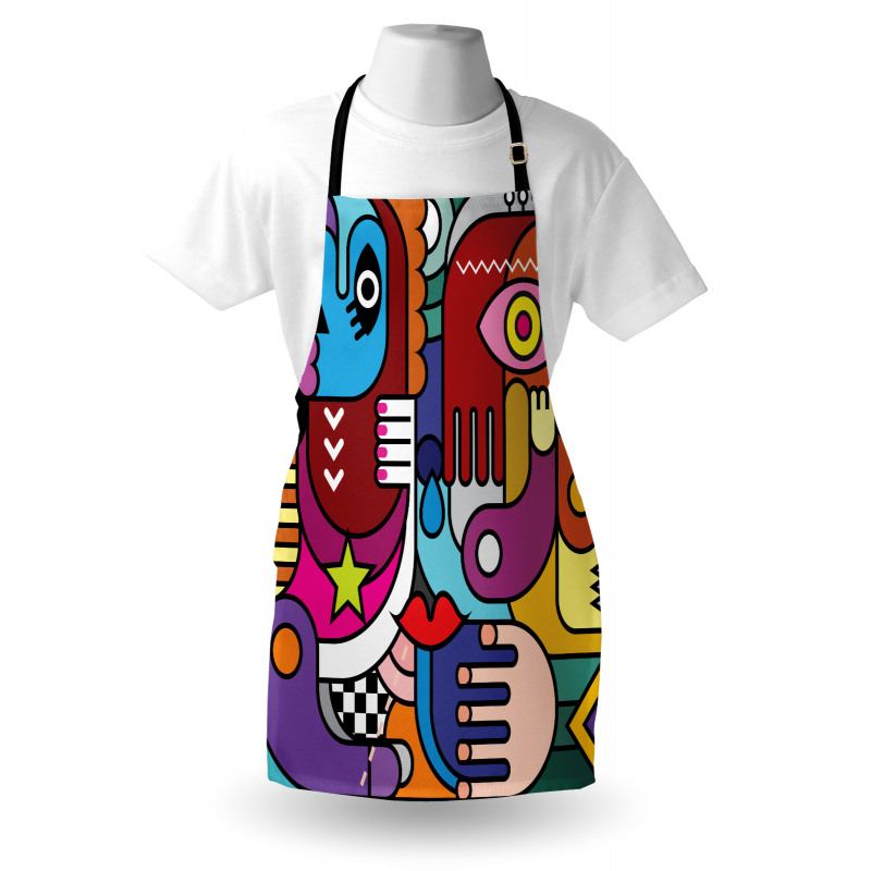 Abstract Complex Shapes Apron