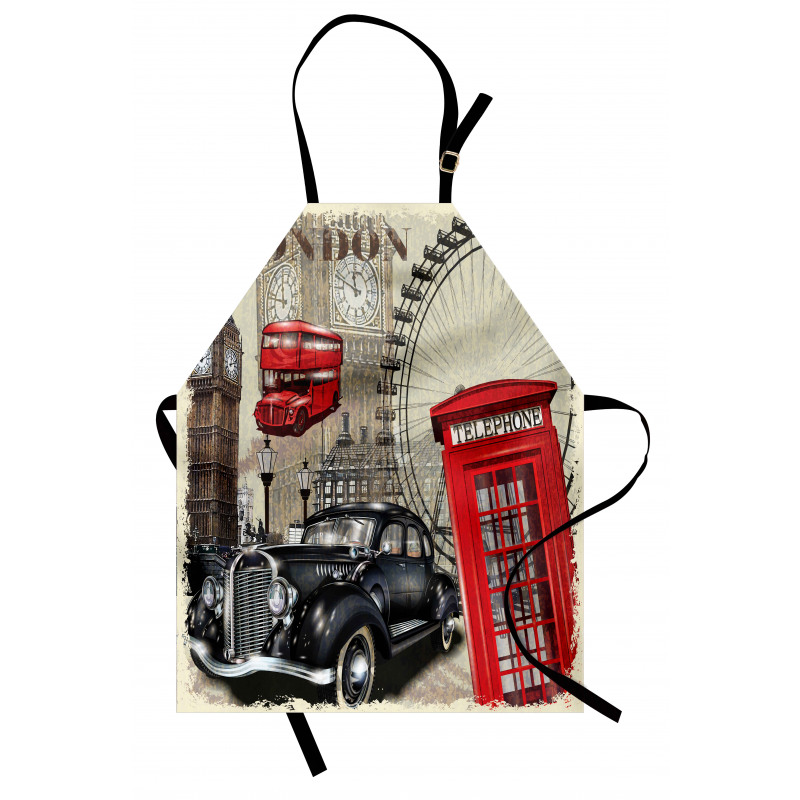 Vintage London Sign Collage Apron