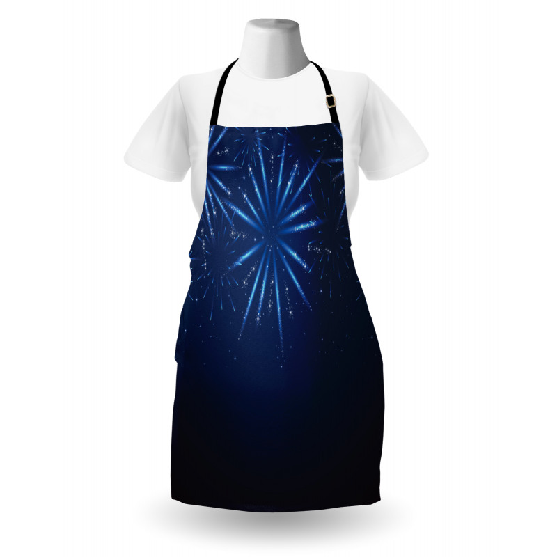 Fireworks at Night Sky Apron