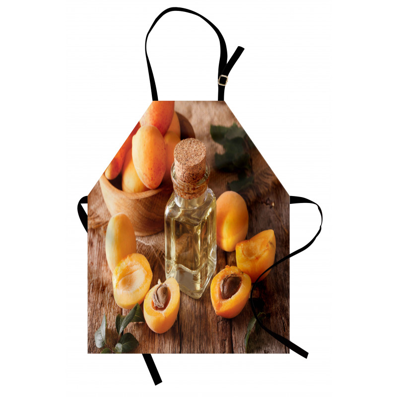 Fresh Apricots and Oil Jar Apron