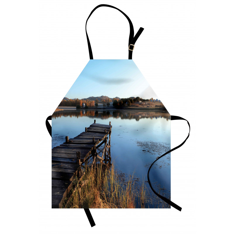 Tranquil Lake Idyllic Pier Apron