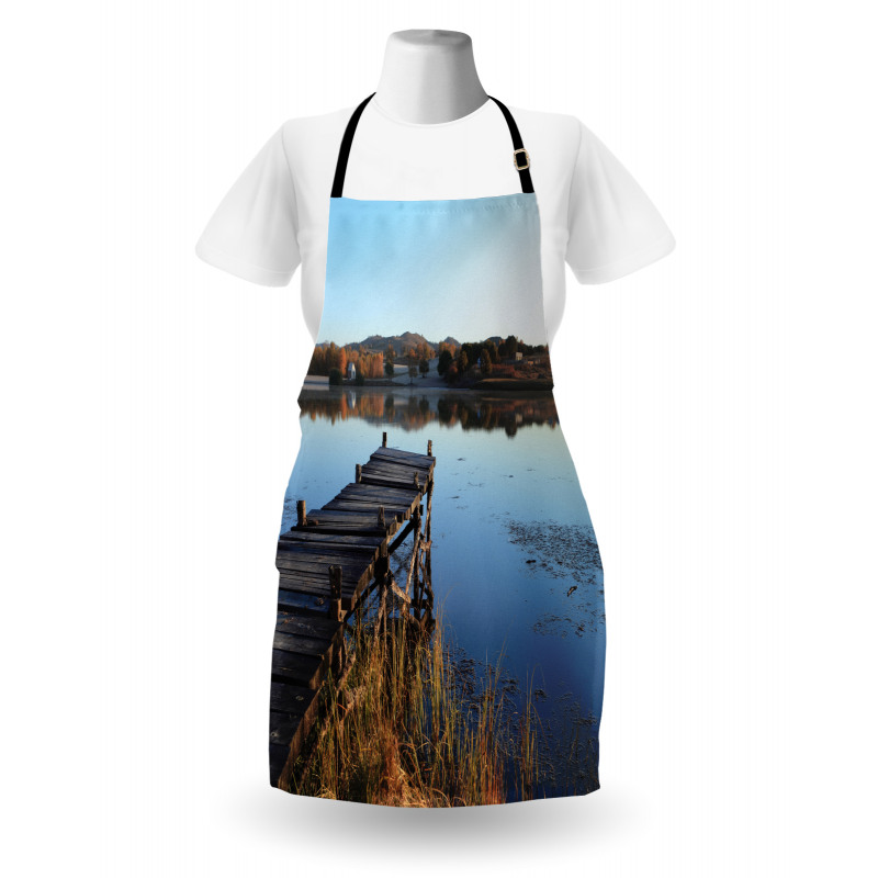 Tranquil Lake Idyllic Pier Apron