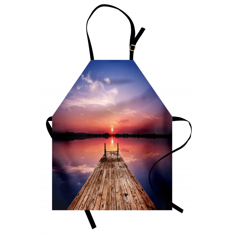 Panoramic Lake Old Pier Sunset Apron