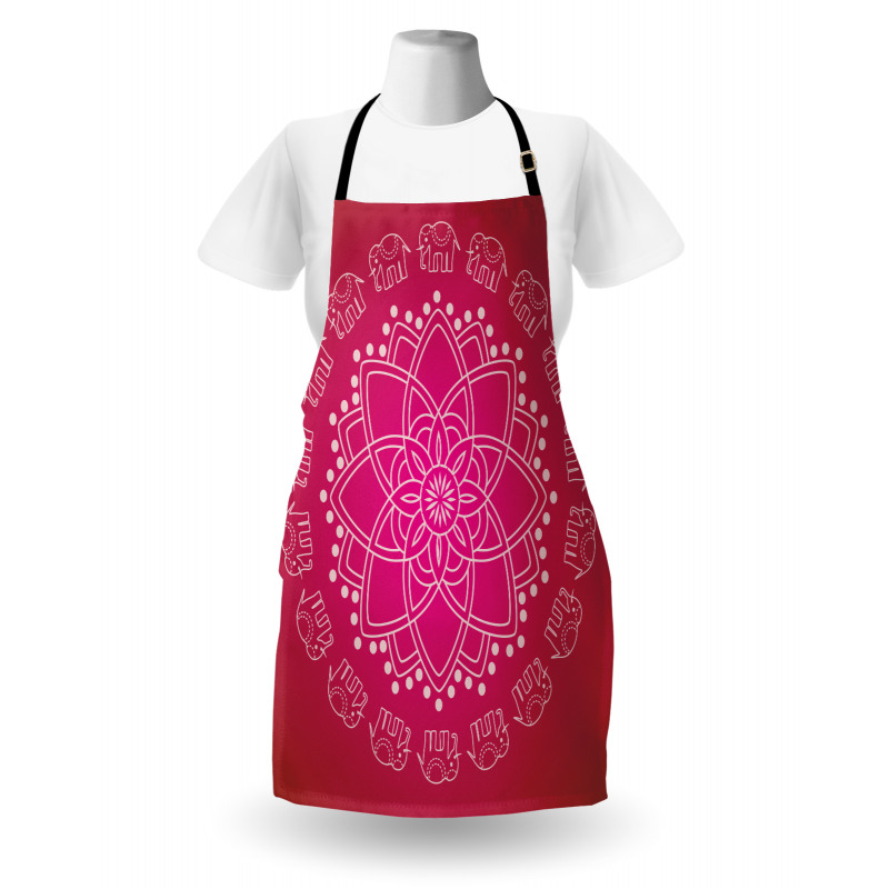 Ombre Elephant Ring Flower Apron