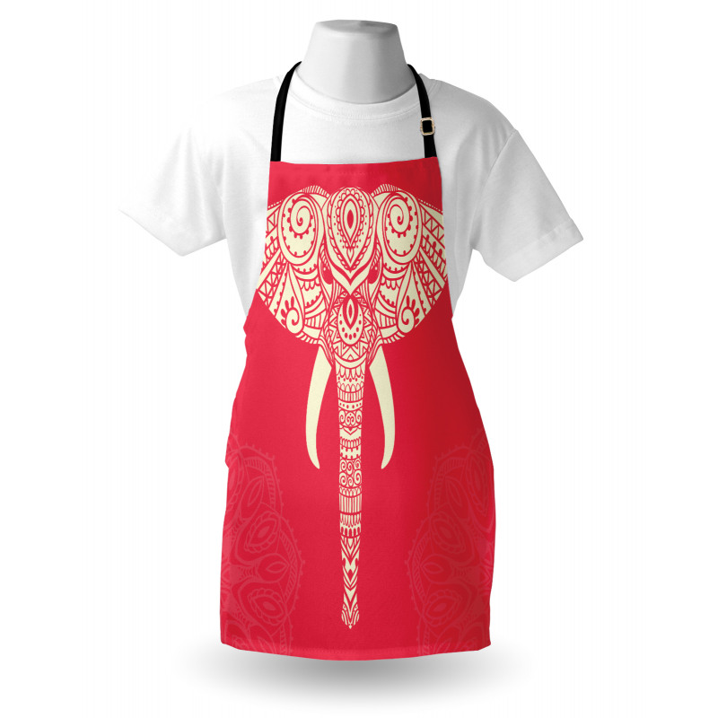 Romantic Wild Elephant Head Apron