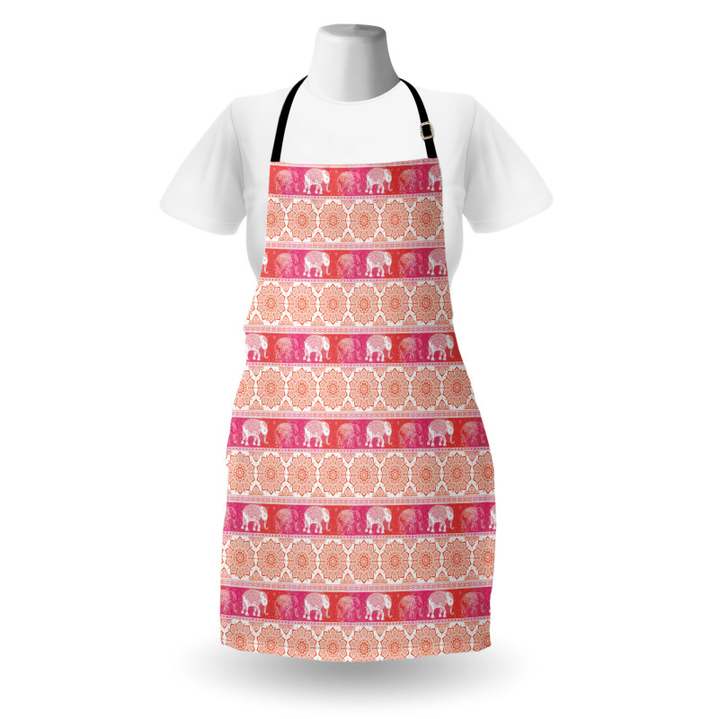 Girlish Elephant and Flower Apron