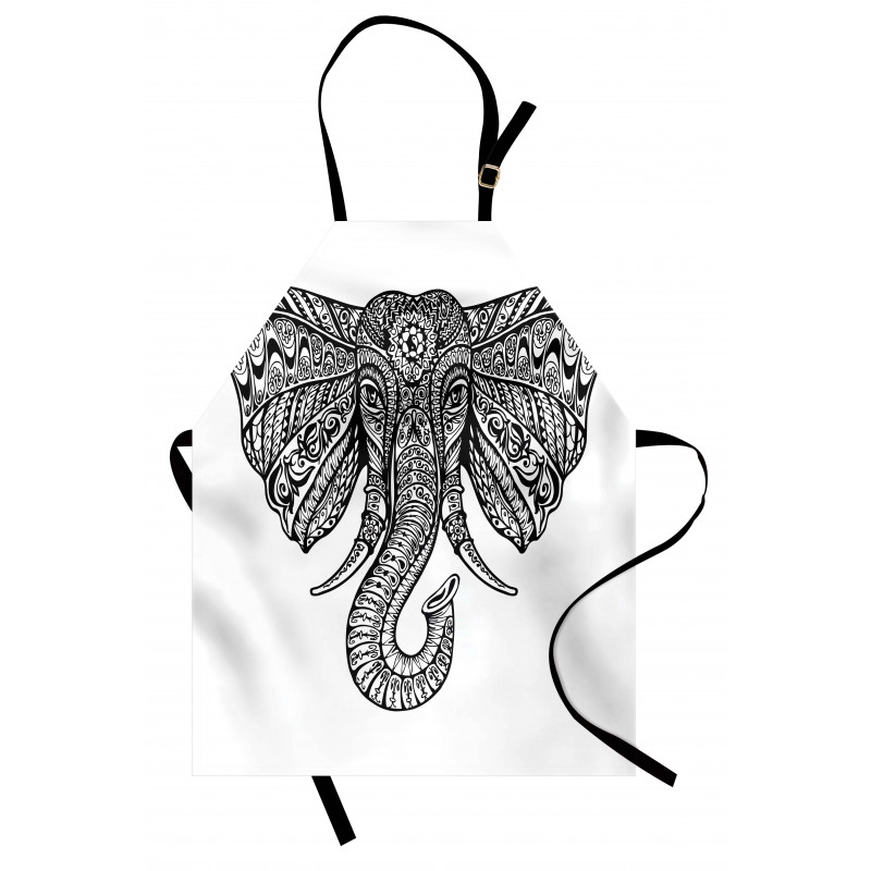 Graceful Elephant Design Apron