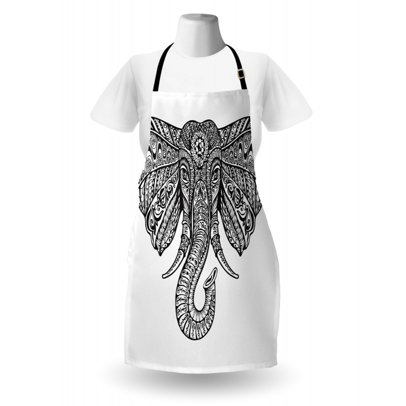 Graceful Elephant Design Apron