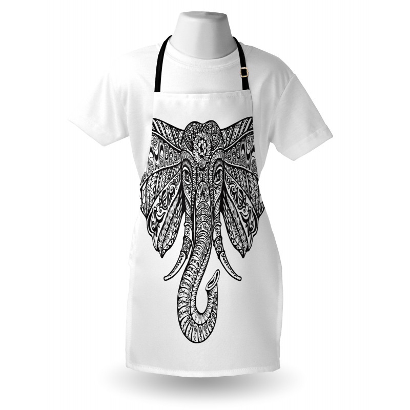 Graceful Elephant Design Apron