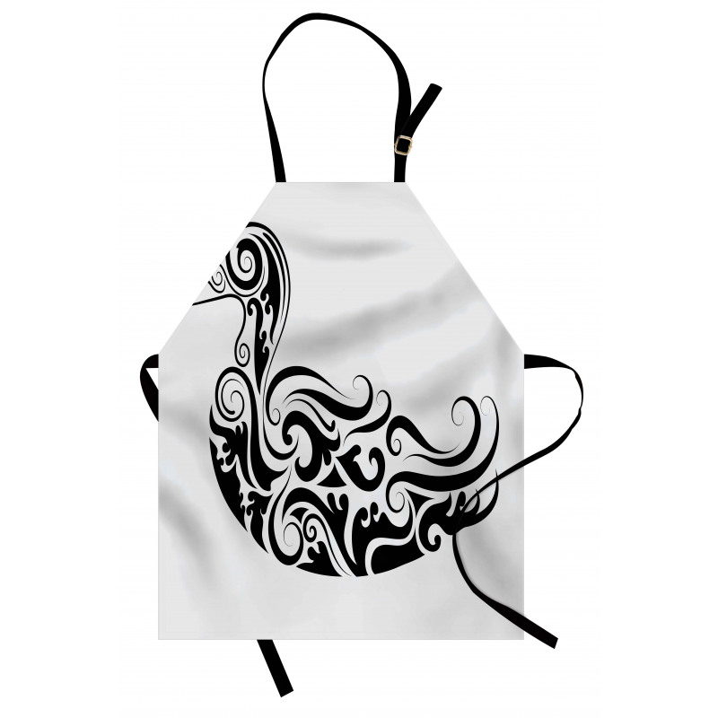 Calligraphic Duck Apron